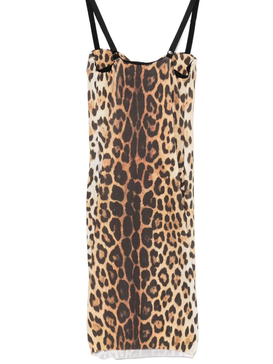 Affordable dress mini Versace leopard-print Women 0331